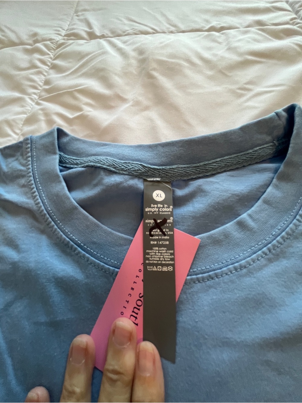 Simply Southern Light Blue 'Salty Soul' Size XLarge - Picture 2 of 3